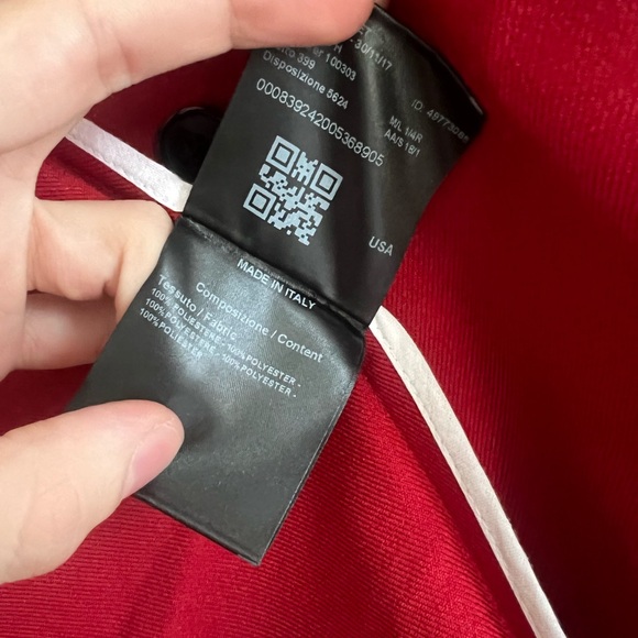 CALVIN KLEIN 205W39NYC Red Double Breasted Blazer S - Picture 5 of 6